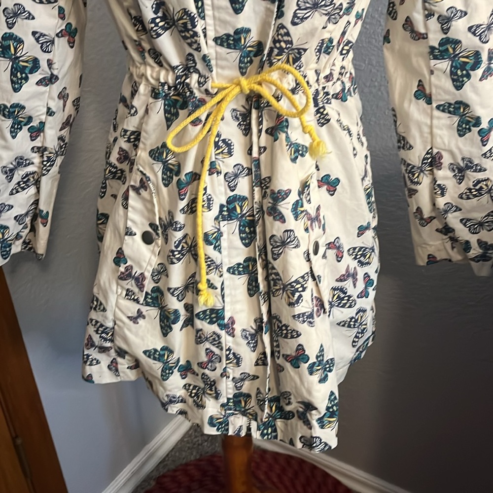 ModCloth Butterfly Print Cotton  Spring Jacket - Picture 3 of 8